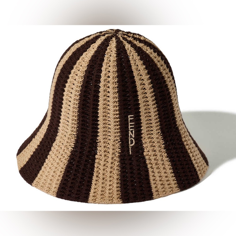 🚫sold🚫 Fendi Brown and Tan Striped Hat